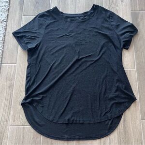 Beyond Yoga Black Shirt Top Tee Top Women's Size XL Short Sleeves Relaxed